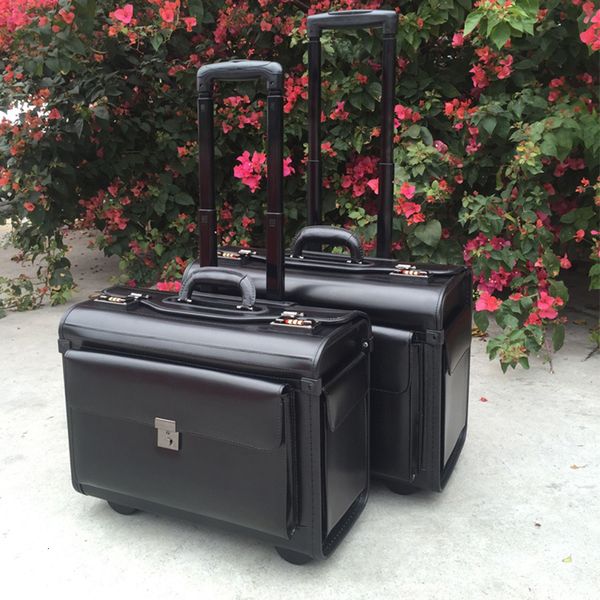 suitcases genuine leather flight suitcase captain pilot trolley luggage attendant air case lawyer business check in box 18 19 inch 221130
suitcases genuine leather flight suitcase captain pilot trolley luggage attendant air case lawyer business check in box 18 19 inch 221130