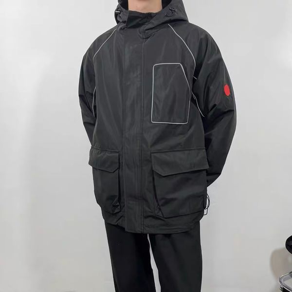 22fw japanese 3m reflective strip hooded men's jackets women waterproof windproof coats thick warm clothes street fashion cotton jacket, Black;brown
22fw japanese 3m reflective strip hooded men's jackets women waterproof windproof coats thick warm clothes street fashion cotton jacket, Black;brown