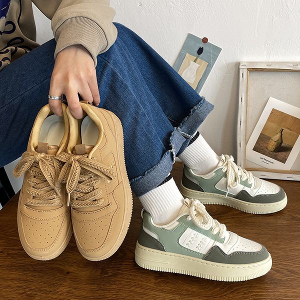 wheat board shoes female autumn new korean version the minority design sense of casual sneakers breathable light white shoes, Black
wheat board shoes female autumn new korean version the minority design sense of casual sneakers breathable light white shoes, Black