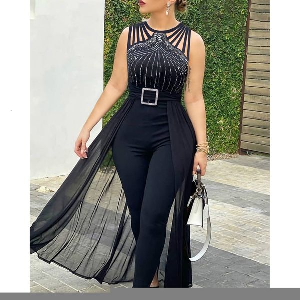 women's two piece pants casual women sheer mesh sleeveless jumpsuit fashion femme elegant lady solid round neck streetwear 221130, White
women's two piece pants casual women sheer mesh sleeveless jumpsuit fashion femme elegant lady solid round neck streetwear 221130, White