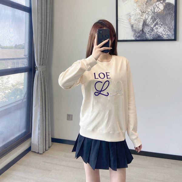 new designer loew's sweatshirts luxury hoodies tide brand loe22 early autumn letter embroidered round neck casual long sleeve sweater, Black
new designer loew's sweatshirts luxury hoodies tide brand loe22 early autumn letter embroidered round neck casual long sleeve sweater, Black