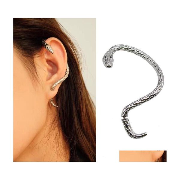 ear cuff fashion jewelry s925 sier needle vintage punk snake ear cuff clip stud earrings single piece earhook drop delivery dhfl2, Silver
ear cuff fashion jewelry s925 sier needle vintage punk snake ear cuff clip stud earrings single piece earhook drop delivery dhfl2, Silver