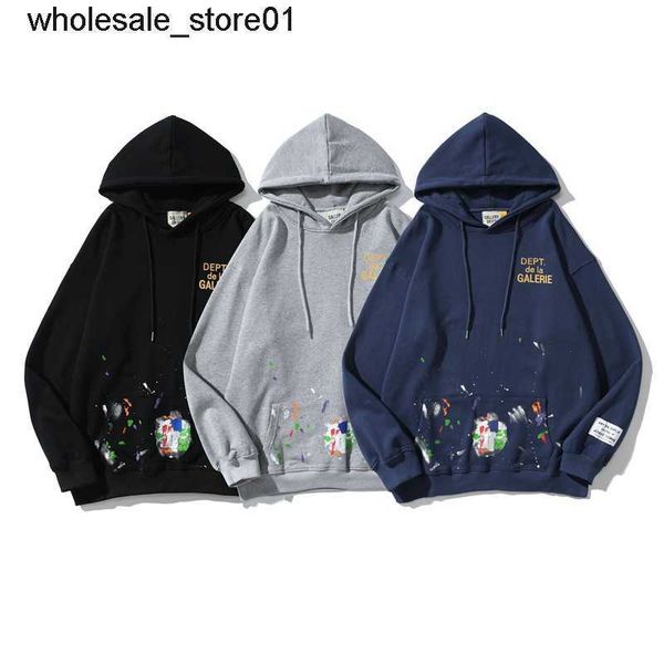 men's hoodies sweatshirts designer winter new galery dept same style graffiti sweater fashion loose hooded, Black
men's hoodies sweatshirts designer winter new galery dept same style graffiti sweater fashion loose hooded, Black