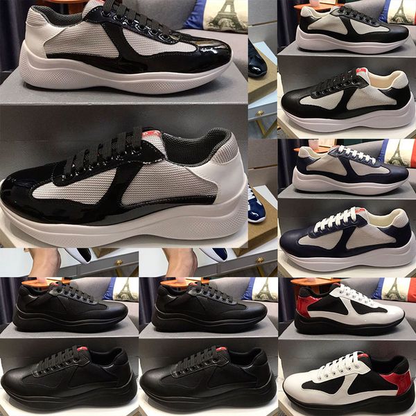 casual shoes men's america's cup sneakers patent leather sole designer bag black blue mesh lace nylon outdoor sneakers
casual shoes men's america's cup sneakers patent leather sole designer bag black blue mesh lace nylon outdoor sneakers
