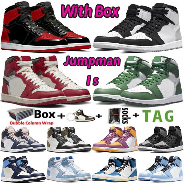 2023 with box jumpman 1 basketball shoes for men women 1s sneakers lost found bred patent university blue gorge green stage haze starfish
2023 with box jumpman 1 basketball shoes for men women 1s sneakers lost found bred patent university blue gorge green stage haze starfish