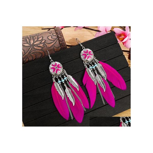 stud bohemian fashion jewelry vintage feather earrings caving flower tassels dangle drop delivery dh9hz, Golden;silver
stud bohemian fashion jewelry vintage feather earrings caving flower tassels dangle drop delivery dh9hz, Golden;silver