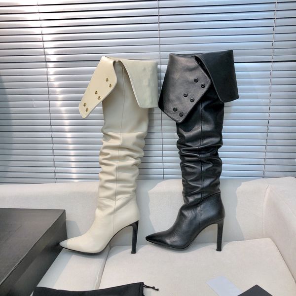 designer high knee boot for women real patent leather turn fur boots non-slip mid chunky heel wedge boots fashion genuine breathable and lig, Black
designer high knee boot for women real patent leather turn fur boots non-slip mid chunky heel wedge boots fashion genuine breathable and lig, Black