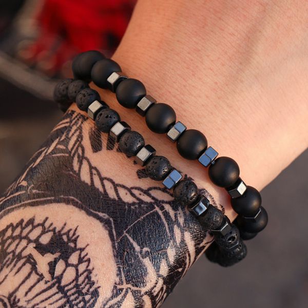 6mm 8mm beaded hand chakras mens designer bracelet 2pcs/set white turquoise black frosted stone hematite charm man bracelets elastic bangles
6mm 8mm beaded hand chakras mens designer bracelet 2pcs/set white turquoise black frosted stone hematite charm man bracelets elastic bangles