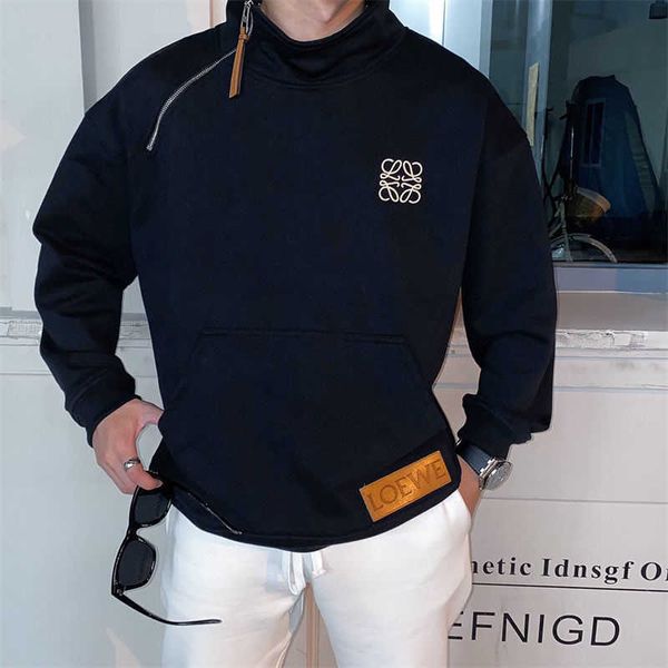designer loew's mens womens hoodies warm pullover autumn and winter new embroidery zipper trend versatile long sleeved men's sweat, Black
designer loew's mens womens hoodies warm pullover autumn and winter new embroidery zipper trend versatile long sleeved men's sweat, Black