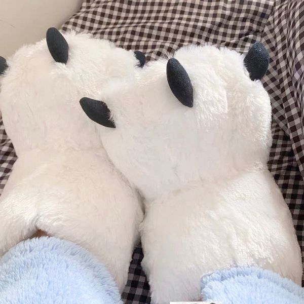 slippers creative cute bear claw winter boys girls home furry warm couple indoor shoe cotton boots fur slides l221130, Black
slippers creative cute bear claw winter boys girls home furry warm couple indoor shoe cotton boots fur slides l221130, Black