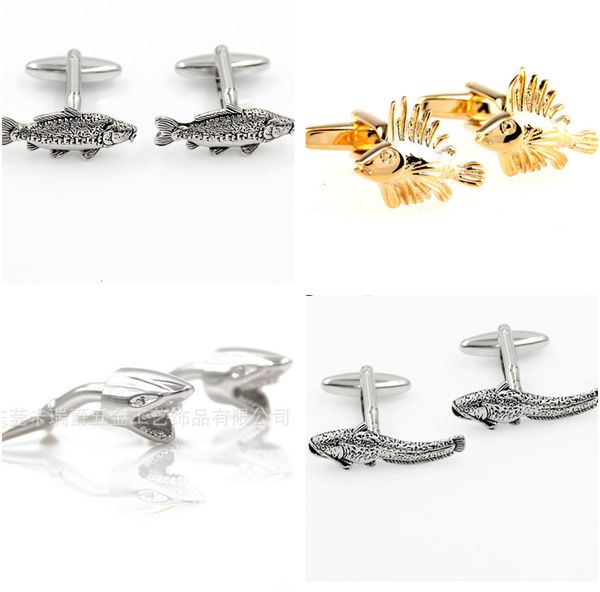 cuff links 10pairs lot wild shark seafish tilapia sea fish links copper plating animal men s jewelry accessory wholesale 221130, Silver
cuff links 10pairs lot wild shark seafish tilapia sea fish links copper plating animal men s jewelry accessory wholesale 221130, Silver