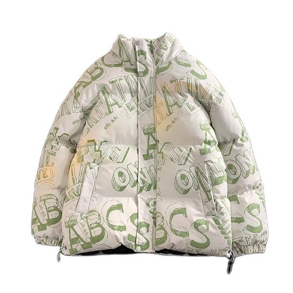 men's down parkas winter oversize letter printed cotton padded clothes bubble coat warm jacket men fashion korean causal parka male plu, Black
men's down parkas winter oversize letter printed cotton padded clothes bubble coat warm jacket men fashion korean causal parka male plu, Black