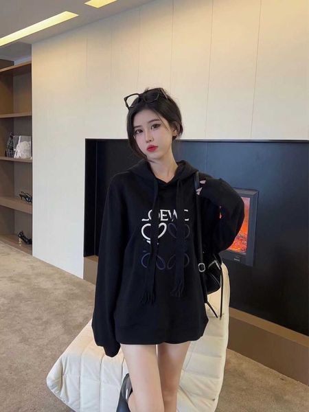 new designer loew's sweatshirts luxury hoodies yijia's 22 autumn and winter letter embroidery casual loose drawstring hoodie men w, Black
new designer loew's sweatshirts luxury hoodies yijia's 22 autumn and winter letter embroidery casual loose drawstring hoodie men w, Black