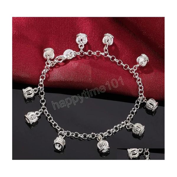 charm bracelets 925 sterling sier crown pendant aaa zircon bracelet for women wedding engagement party fashion jewelry drop delivery dhhgz, Golden;silver
charm bracelets 925 sterling sier crown pendant aaa zircon bracelet for women wedding engagement party fashion jewelry drop delivery dhhgz, Golden;silver