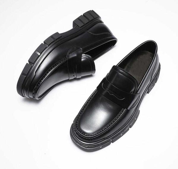 full grain leather driving loafers mens boats thick heel comfort wedding dress shoes mens oxfords, Black
full grain leather driving loafers mens boats thick heel comfort wedding dress shoes mens oxfords, Black