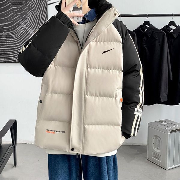 men women designer stand collar down jackets coat winter outdoor cold-proof thickened warm loose casual streets fashion logo print splicing, Black
men women designer stand collar down jackets coat winter outdoor cold-proof thickened warm loose casual streets fashion logo print splicing, Black