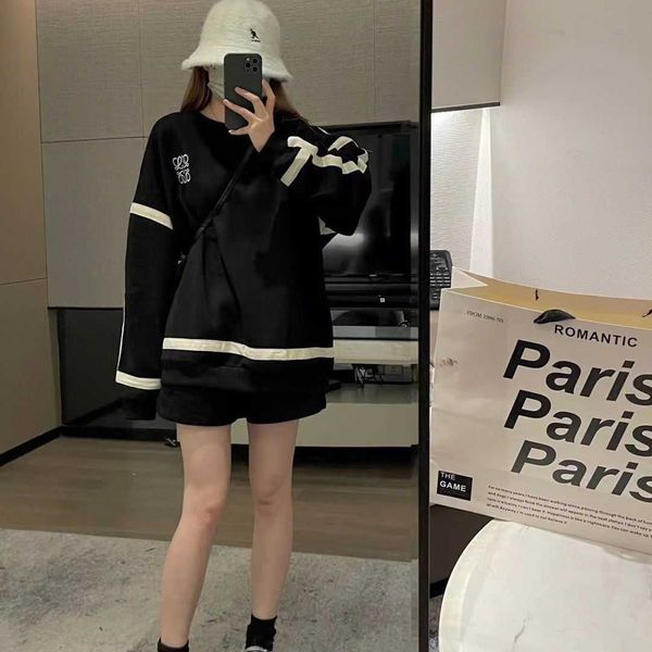 designer loew's mens womens hoodies warm pullover autumn and winter new fashion brand embroidery neck sweater long sleeves cotton sweat, Black
designer loew's mens womens hoodies warm pullover autumn and winter new fashion brand embroidery neck sweater long sleeves cotton sweat, Black