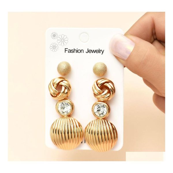 stud fashion jewelry earrings set for women gold geometric wound matte ball simple stud 3pairs/set drop delivery dhrs8, Golden;silver
stud fashion jewelry earrings set for women gold geometric wound matte ball simple stud 3pairs/set drop delivery dhrs8, Golden;silver