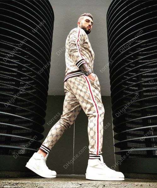 tracksuits gentleman flower plaid men's jacket pants sports tracksuit 3d printing zipper two piece set men sport suit, Gray
tracksuits gentleman flower plaid men's jacket pants sports tracksuit 3d printing zipper two piece set men sport suit, Gray