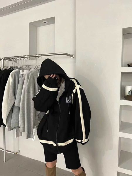 new designer loew's sweatshirts luxury hoodies hooded plush coat zipper cardigan women's autumn and winter color embroidery sweate, Black
new designer loew's sweatshirts luxury hoodies hooded plush coat zipper cardigan women's autumn and winter color embroidery sweate, Black
