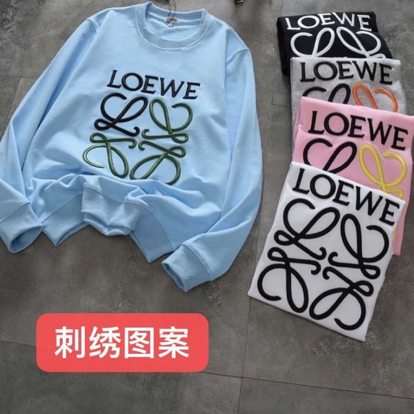 new designer loew's sweatshirts luxury hoodies autumn and winter rowe embroidery cotton round neck sweater male female couples, Black
new designer loew's sweatshirts luxury hoodies autumn and winter rowe embroidery cotton round neck sweater male female couples, Black