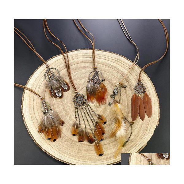 pendant necklaces fashion jewelry vintage feather necklace round pendant long sweater drop delivery necklaces pendants dh0yp, Silver
pendant necklaces fashion jewelry vintage feather necklace round pendant long sweater drop delivery necklaces pendants dh0yp, Silver