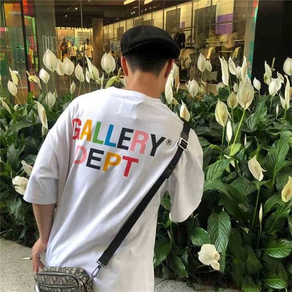 gallerysdepts of correct 7 version color printing men's and women's loose short sleeve t-shirt, White;black
gallerysdepts of correct 7 version color printing men's and women's loose short sleeve t-shirt, White;black