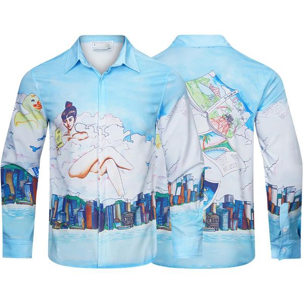 autumn/winter 22 new casa digital pattern alphabet print long sleeve shirt polo men's and women's fashion loose pullover -xxxl #0, White;black
autumn/winter 22 new casa digital pattern alphabet print long sleeve shirt polo men's and women's fashion loose pullover -xxxl #0, White;black