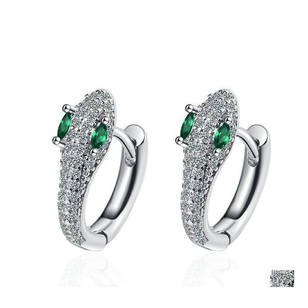 hoop huggie fashion jewelry copper white gold plated snake earrings for women luxury diamond inlaid earbuckle hoop drop delivery dh13s, Golden;silver
hoop huggie fashion jewelry copper white gold plated snake earrings for women luxury diamond inlaid earbuckle hoop drop delivery dh13s, Golden;silver