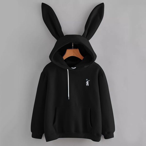 women's hoodies sweatshirts kawaii women girl sweatshirt cute bunny ear pullover autumn winter casual long sleeve ladies sudadera mujer, Black
women's hoodies sweatshirts kawaii women girl sweatshirt cute bunny ear pullover autumn winter casual long sleeve ladies sudadera mujer, Black