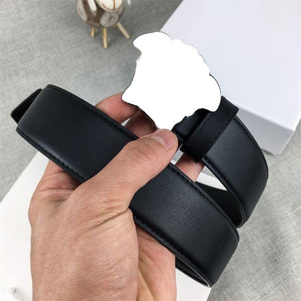 cowskin belt fashion designer leather waistbands width 3.8cm trendy golden silver smooth buckle cintura mens business ceinture, Black;brown
cowskin belt fashion designer leather waistbands width 3.8cm trendy golden silver smooth buckle cintura mens business ceinture, Black;brown