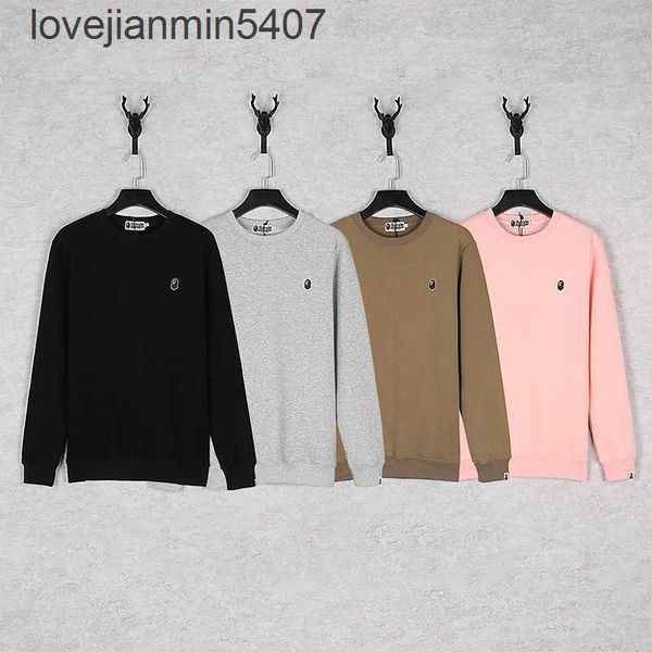 fashion popular logo men's hoodie shop wholesale and retail chaopai classic ape head cht embroidered small round neck plush sweater for, Black
fashion popular logo men's hoodie shop wholesale and retail chaopai classic ape head cht embroidered small round neck plush sweater for, Black