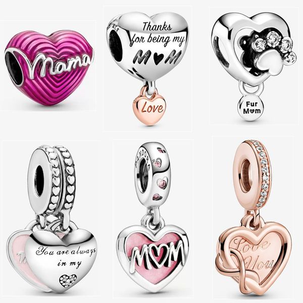 925 silver mom gift pendant charms diy fit pandora beads bracelet mother fashion jewelry gifts, Bronze;silver
925 silver mom gift pendant charms diy fit pandora beads bracelet mother fashion jewelry gifts, Bronze;silver