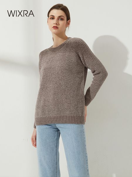 women's sweaters wixra thick sweater women knitted ribbed pullover long sleeve casual o neck jumpers chenille clothing autumn winter 22, White;black
women's sweaters wixra thick sweater women knitted ribbed pullover long sleeve casual o neck jumpers chenille clothing autumn winter 22, White;black