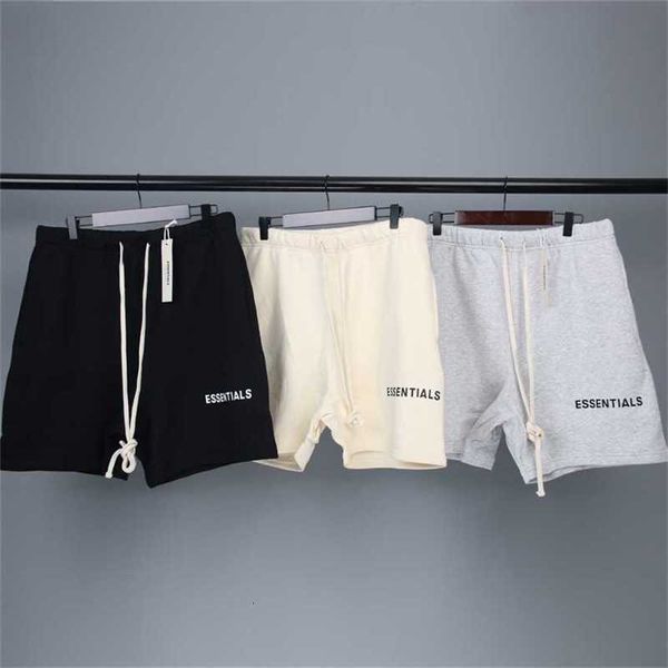men's shorts fear multi thread essentials letter printing men's and women's loose high street fashion, White;black
men's shorts fear multi thread essentials letter printing men's and women's loose high street fashion, White;black