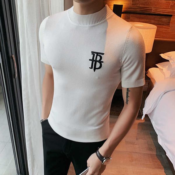 men's t-shirts luxury men summer knitted t-shirt slim fit o-neck jacquard tees brand clothing social club pullovers t-shirt t221202, White;black
men's t-shirts luxury men summer knitted t-shirt slim fit o-neck jacquard tees brand clothing social club pullovers t-shirt t221202, White;black