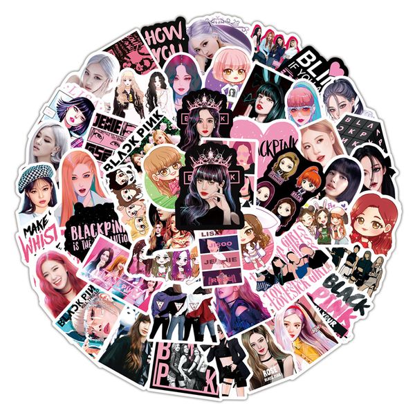 50pcs blackpink sticker beauty group stickers book lapguitar motorcycle luggage skateboard diy decorative decal
50pcs blackpink sticker beauty group stickers book lapguitar motorcycle luggage skateboard diy decorative decal