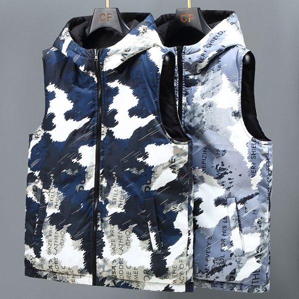 men's vests autumn winter thick vest men double sides wear warm sleeveless jacket men casual cotton padded waistcoat hooded 221202, Black;white
men's vests autumn winter thick vest men double sides wear warm sleeveless jacket men casual cotton padded waistcoat hooded 221202, Black;white