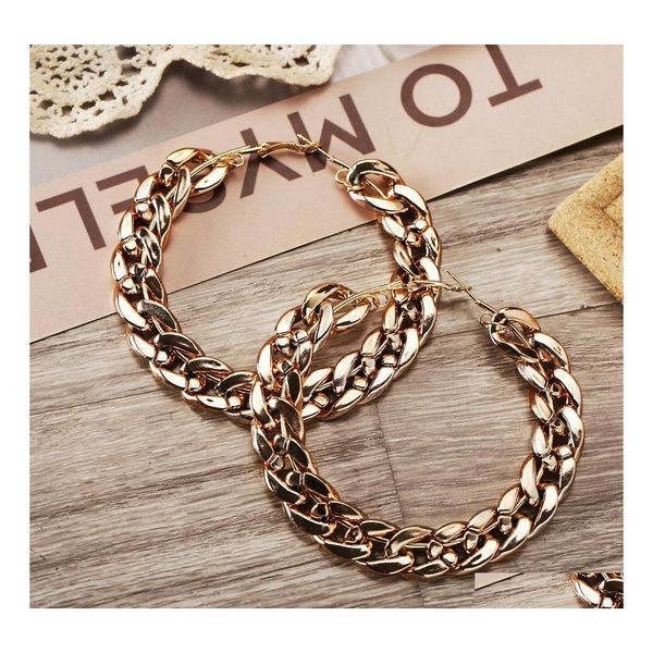 stud fashion jewelry chain earrings vintage exaggerated gold alloy hoop drop delivery dhjps, Golden;silver
stud fashion jewelry chain earrings vintage exaggerated gold alloy hoop drop delivery dhjps, Golden;silver