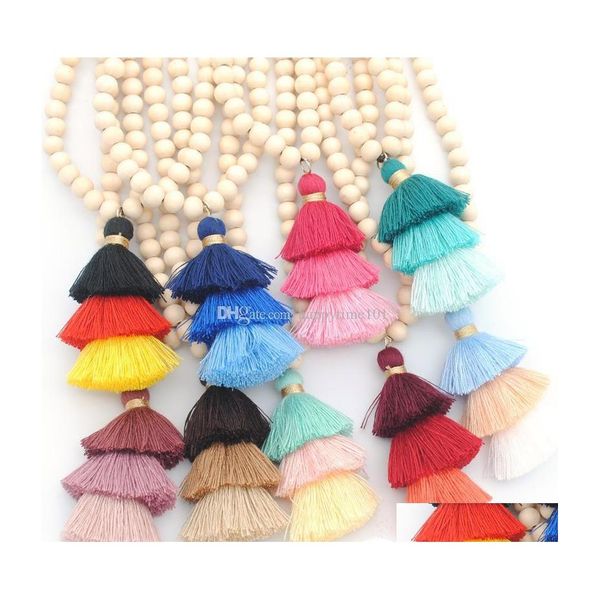 pendant necklaces tassel necklace for women natural ivory white wood beaded 3 layered cotton tassels long boho jewelry drop delivery dhc87, Silver
pendant necklaces tassel necklace for women natural ivory white wood beaded 3 layered cotton tassels long boho jewelry drop delivery dhc87, Silver
