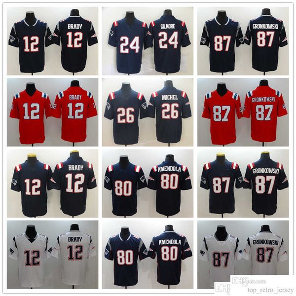 2022 new football jerseys 12 brady 24 stephon gilmore 26 sony michel 54 hightower 80 amendola 87 cronkowski stitched jersey, Black;red
2022 new football jerseys 12 brady 24 stephon gilmore 26 sony michel 54 hightower 80 amendola 87 cronkowski stitched jersey, Black;red