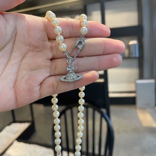 designer pearl necklaces viviai western empress pearl necklace saturn female ins earth planet chain, Silver
designer pearl necklaces viviai western empress pearl necklace saturn female ins earth planet chain, Silver
