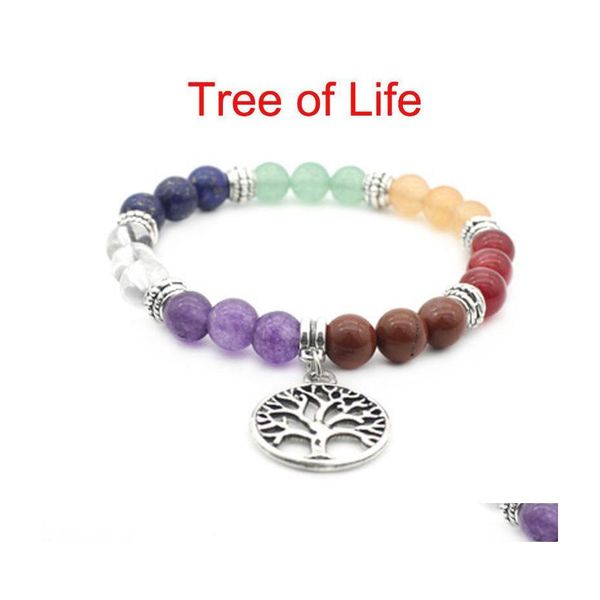 beaded 7 chakras yoga meditation healing ncing round stone beads stretch bracelet with tree of life bangle for women men gifts drop dh8kx, Black
beaded 7 chakras yoga meditation healing ncing round stone beads stretch bracelet with tree of life bangle for women men gifts drop dh8kx, Black