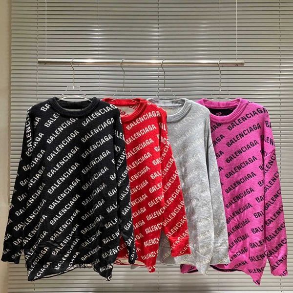men sweaters designer hoodies bbalencigass sweater autumn and winter 2022 knitted sweater men's and women's crew jacquard sizn, White;black
men sweaters designer hoodies bbalencigass sweater autumn and winter 2022 knitted sweater men's and women's crew jacquard sizn, White;black
