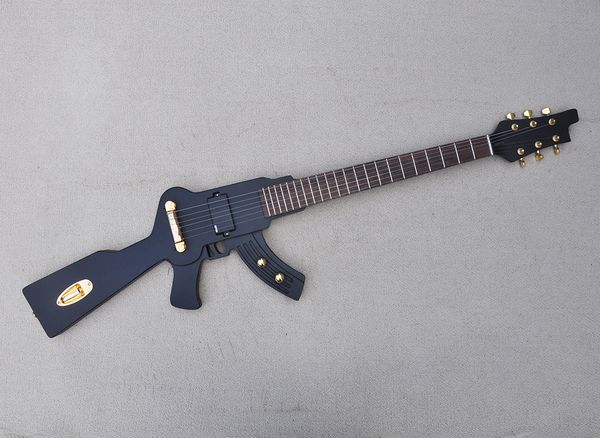 6 strings gun shaped electric guitar with rosewood fretboard 22 frets can be customized
6 strings gun shaped electric guitar with rosewood fretboard 22 frets can be customized