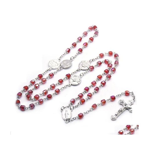 pendant necklaces red crystal rosary necklace with cup vintage jesus cross pendant long religious pray jewelry gift for men women dr dhh6m, Silver
pendant necklaces red crystal rosary necklace with cup vintage jesus cross pendant long religious pray jewelry gift for men women dr dhh6m, Silver