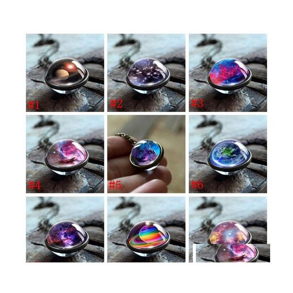 pendant necklaces 9colors solar system planet galaxy double side glass pattern pendant necklace chain man women charm jewelry drop d dh0ck, Silver
pendant necklaces 9colors solar system planet galaxy double side glass pattern pendant necklace chain man women charm jewelry drop d dh0ck, Silver