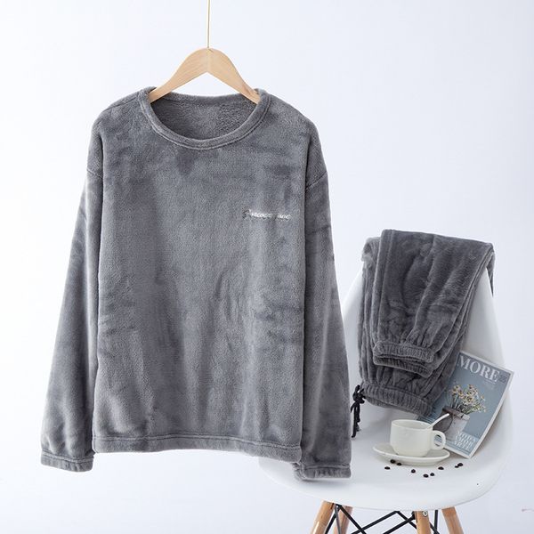 men's sleepwear fdfklak l-3xl plus size flannel warm pijama for men winter pajamas casual male homewear home clothes 221202, Black;brown
men's sleepwear fdfklak l-3xl plus size flannel warm pijama for men winter pajamas casual male homewear home clothes 221202, Black;brown