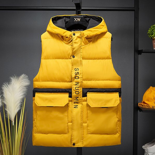 men's vests autumn winter parkas vest men outdoor casual hooded windbreakers sleeveless jacket men cotton padded waistcoat large size, Black;white
men's vests autumn winter parkas vest men outdoor casual hooded windbreakers sleeveless jacket men cotton padded waistcoat large size, Black;white