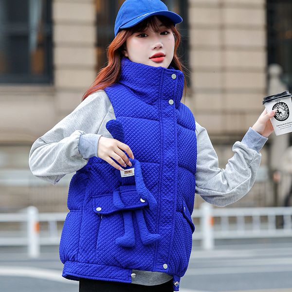 women's vests autumn winter short vest cute rabbit splicing fashion korean jacket trend cotton padded women windproof warm waistcoat 22, Black;white
women's vests autumn winter short vest cute rabbit splicing fashion korean jacket trend cotton padded women windproof warm waistcoat 22, Black;white